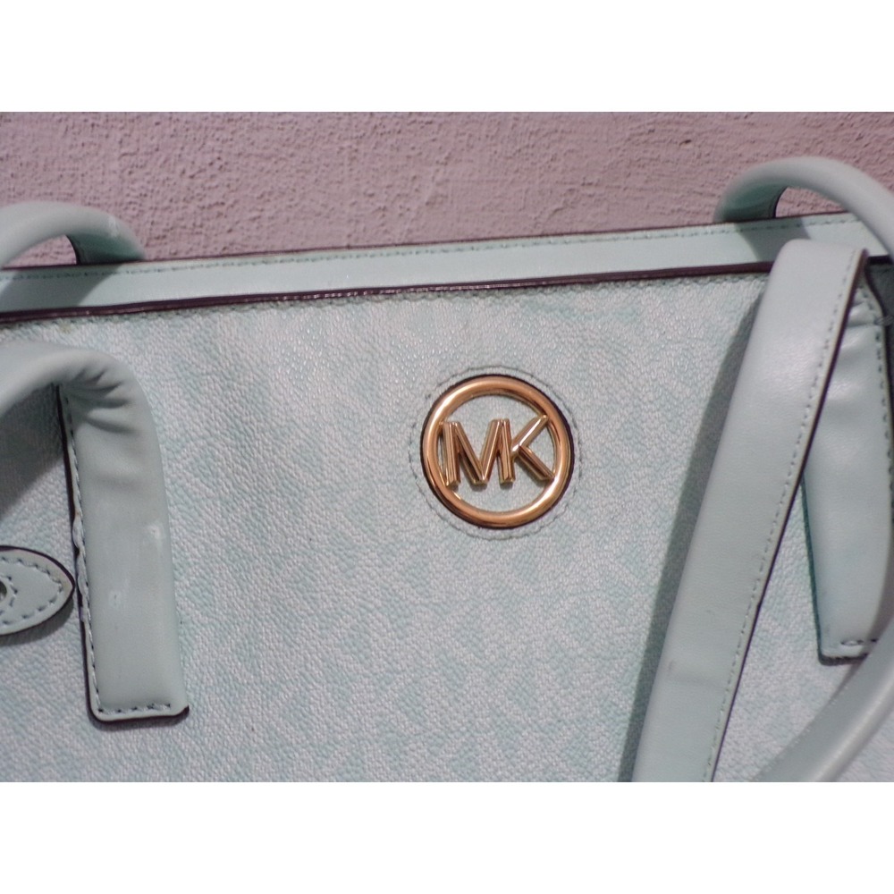 Michael Kors Mint Large Belted Tote with Gold Accents Including Wallet Included. - Picture 3 of 10